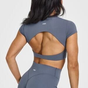 Oner Active Gray Open-Back Top